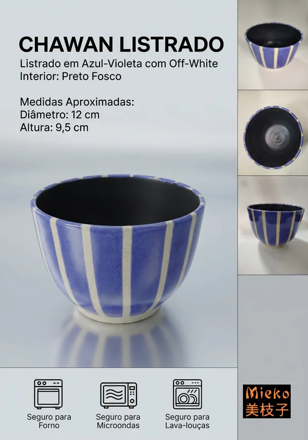 R$ 75 (PIX) R$ 85 (CARTÃO) - Chawan Listrado